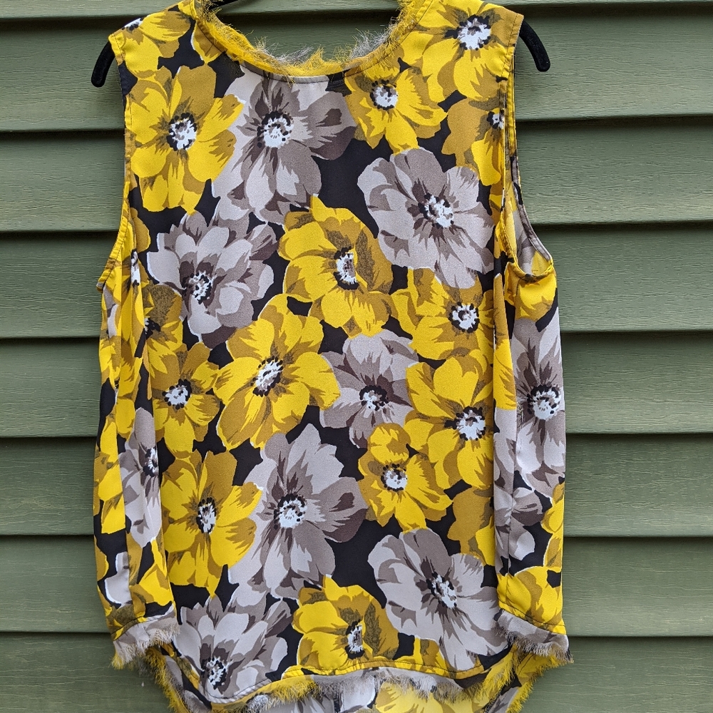 Who What Wear Yellow Blouse